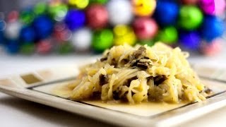 Cabbage with Mushrooms  Kapusta z Grzybami  Polish Christmas Recipe 118 [upl. by Dredi]