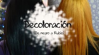 Cómo hacer una decoloración en casa De cabello oscuro a rubio [upl. by Halika]