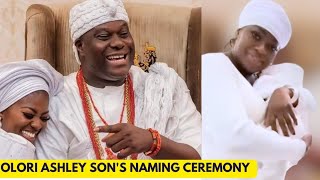 Ooni Of Ife Celebrates Olori Ashley Sons Naming Ceremony In Grand Style [upl. by Eintirb]