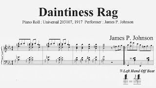 James P Johnson  Daintiness Rag 1917 [upl. by Amilah978]