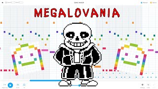 Undertale  MEGALOVANIA but in Chrome Music Lab [upl. by Atila]