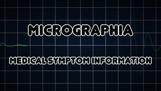 Micrographia Medical Symptom [upl. by Suivatram]