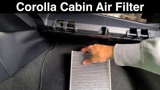 2020 Toyota Corolla Ac Cabin Air filter replacement how to location [upl. by Rocco66]