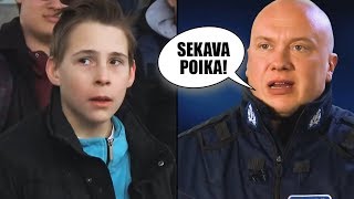 Tämä poika jäi kiinni poliisille koulun tarkastuksessa… [upl. by Atisor952]