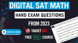 Eng Digital SAT Math Hard Exam Questions 2023 [upl. by Seumas]