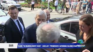 05 OTTOBRE 2024 BARI TAJANI SU MANOVRA NIENTE TASSE CASELLATI PREMIERATO E AUTONOMIA [upl. by Tiphane209]