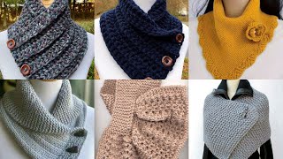 Crochet Button Cowl Super Bulky Boston Harbor Scarf Chunky wool blend functional button cowl [upl. by Hepzi]