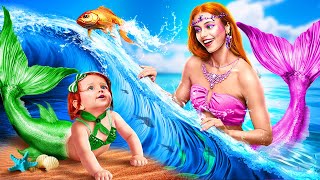 Extreme Mermaid Makeover From Nerd to Popular Mermaid [upl. by Hgierb]