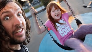 Trying CRAZY SWiNGS and SLiDES Fun Travel Day with Adley and my Friends at a new park playground [upl. by Ammadis]