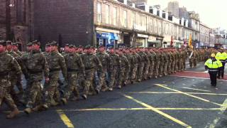 4 Scots quotThe Highlandersquot The Royal Regiment of Scotland Homecoming Parade Aberdeen  1122011 [upl. by Lasala]