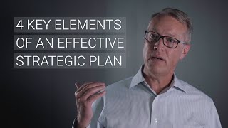 4 Key Elements of an Effective Strategic Plan [upl. by Gnilsia246]