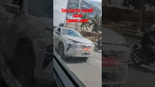 Tata Harrier facelift SPIED Launch in October 2023 automobile carwale newcar tata suv [upl. by Nonnelg]