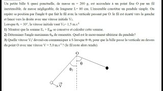 travail et énergie de pesanteur  énergie mécanique 1 bac partie 1 [upl. by Jutta]