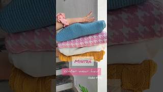 Myntra Winter Wear Haul 2022  Trendy Sweater Haul myntrawinterwear youtubeshorts sweaterhaul [upl. by Aihcropal702]