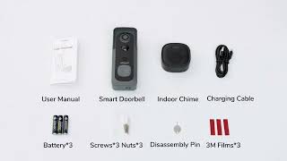 ieGeek Video Doorbell J1 Unboxing amp Installation [upl. by Lilithe]