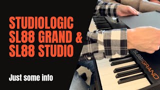 Studiologic SL88 Studio amp SL88 Grand MIDI Keyboard Controllers Fatar TP40Wood amp TP100LR comparison [upl. by Reichel92]