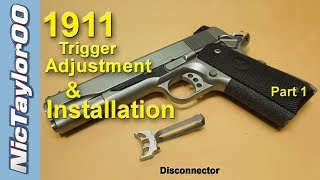 1911 Pistol Trigger Adjustment for Overtravel and Pretravel  PART 1 [upl. by Abeh16]