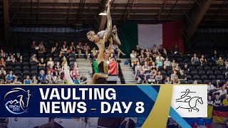 Nearfaultless performance decides Vaulting team championship  FEI World Equestrian Games 2018 [upl. by Imalda]