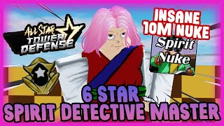 INSANE 10M NUKE ABILITY 6 STAR SPIRIT DETECTIVE MASTER IS KINDA GOOD NGL SHOWCASE IN ASTD [upl. by Polloch911]