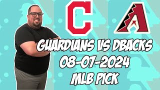 Cleveland Guardians vs Arizona Diamondbacks 8724 MLB Pick amp Prediction  MLB Betting Tips [upl. by Aerdna]