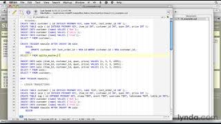 SQLite Tutorial  How to update tables using triggers [upl. by Sonnie]