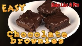 Easy Chocolate Brownies Recipe [upl. by Phillie]