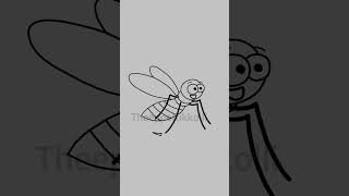 Night predatormosquito 2Danimation shorts animatedcartoon funny [upl. by Lytsyrk]