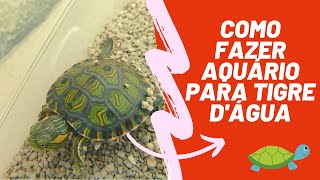 COMO FAZER AQUÁRIO PARA TARTARUGA TIGRE DÁGUA [upl. by Stewardson730]