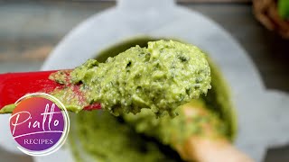 How to Make PESTO with Mortar and Pestle  Authentic Pesto alla Genovese Recipe  ジェノベーゼソース [upl. by Fairley]