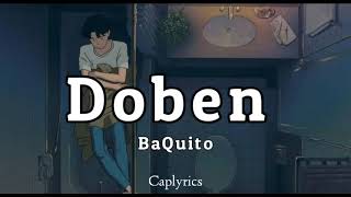 BaQuito  Doben lyrics 🎵 [upl. by Pearlstein]