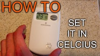 How to Switch from Fahrenheit to Celcius on White Rodgers Emerson Thermostat [upl. by Aniela]