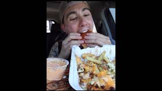 MUKBANG ASMR EATING LOADED DOUBLE CHEESEBURGER WITH RANCH [upl. by Sheng]