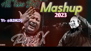 Nusrat Fateh Ali Khan 🔥 l Mashup remix l Tape remix l 2023 l Bass boosted l NFAK remix l [upl. by Adlin726]