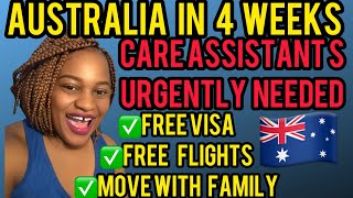 JOBS IN AUSTRALIA🙌🏼FAST TRACK VISA FOR ELDERLY CARE WORKERS URGENTLY NEEDED [upl. by Arotahs]