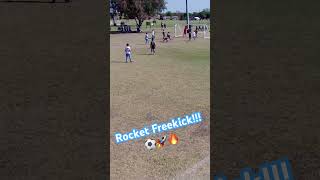 No one was expecting this rocket freekick ⚽️🚀 goal soccergoal soccer freekick goalhighlights [upl. by Hinman]