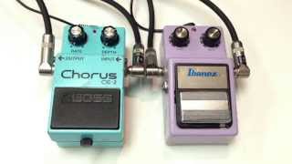 Boss CE2 vs Ibanez CS9 Analog Chorus [upl. by Chouest]