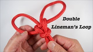 Double Linemans Loop  Knot [upl. by Dirrej]