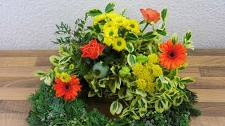 Trauerfloristik  Kranz selber binden und dekorieren ❁ Deko Ideen mit FloraShop [upl. by Aridni]