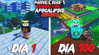 Sobreviví 100 días En Un Apocalipsis Zombie En Minecraft HARDCORE Esto fue lo que pasó [upl. by Mathilde848]