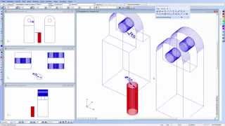 DesignCAD Eine 3DBohrung bemaßen [upl. by Zakarias]