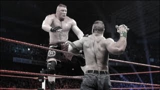 John Cena vs Brock Lesnar Extreme Rules Match highlights [upl. by Annaiviv]