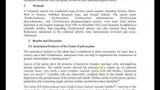 Ethnobotanical Phytochemical and Pharmacological Activities of Genus Erythroxylum [upl. by Yssis526]