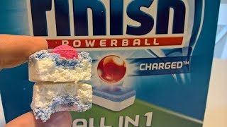 Finish All in One  Tabletki do zmywarki Unboxing [upl. by Enicnarf]