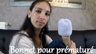 Tuto tricot  un bonnet pour bébé prématuré  knitting a baby hat [upl. by Atiroc]