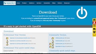 OpenKM  Community installation process in Windows [upl. by Aldon]