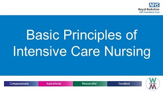 Basic Principles of Intensive Care Nursing 2 [upl. by Oirifrop]