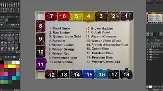 Palette Colors For Traditional Watercolors [upl. by Ennirok]