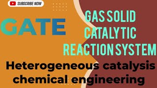 Gas solid catalyst system for Heterogeneous Catalyst GATE Chemical engineering gatepsuiitsiisc [upl. by Brenn]