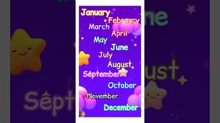 these are the months of the year song nurseryrhymes kidslearning vocabulary [upl. by Phillips]