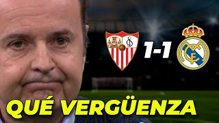 😡quotQUÉ VERGÜENZAquot  SEVILLA 11 REAL MADRID [upl. by Shamus992]